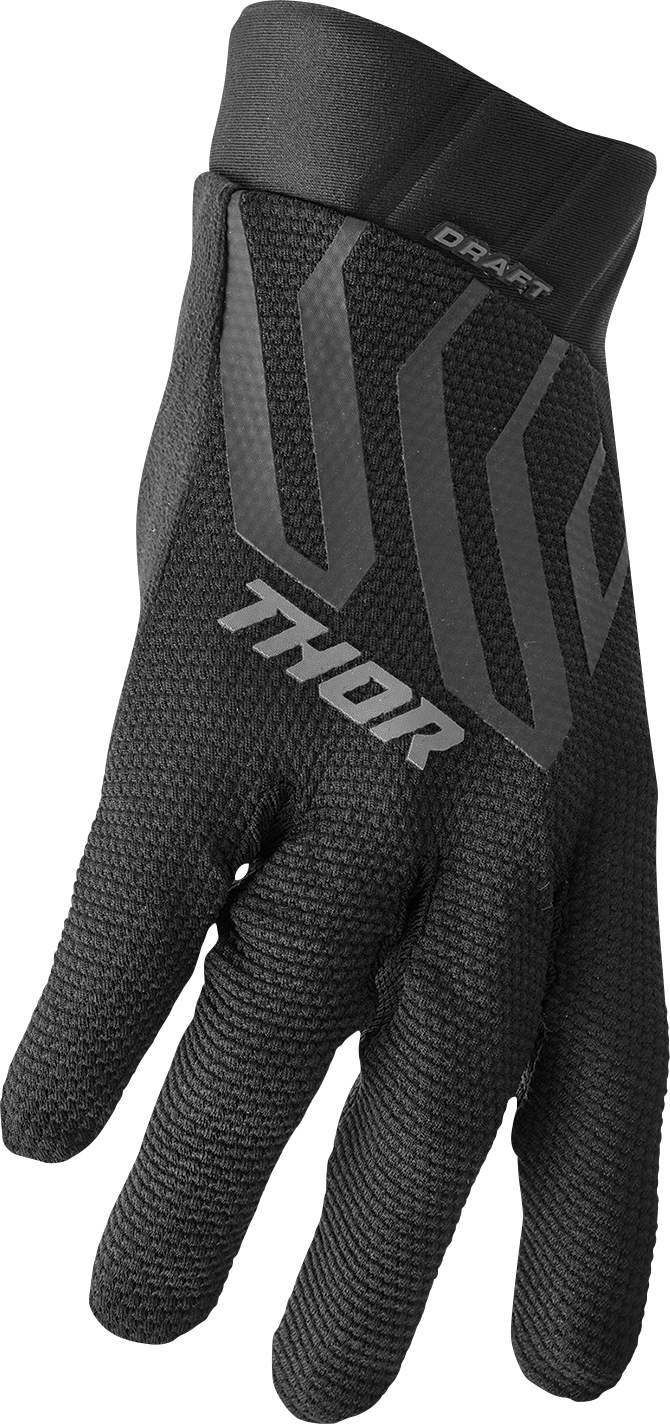 THOR Draft Gloves - Black/Charcoal - Medium 3330-6802