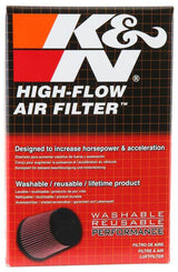 K&N Universal Clamp-On Air Filter - 2 1/4in 10 DEG FLG 3 1/2in OD 6in H RU-1090