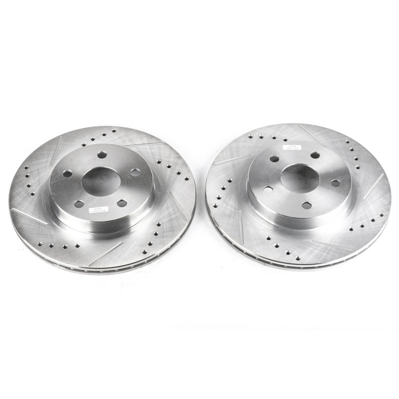 Power Stop 96-00 Toyota RAV4 Front Evolution Drilled & Slotted Rotors - Pair