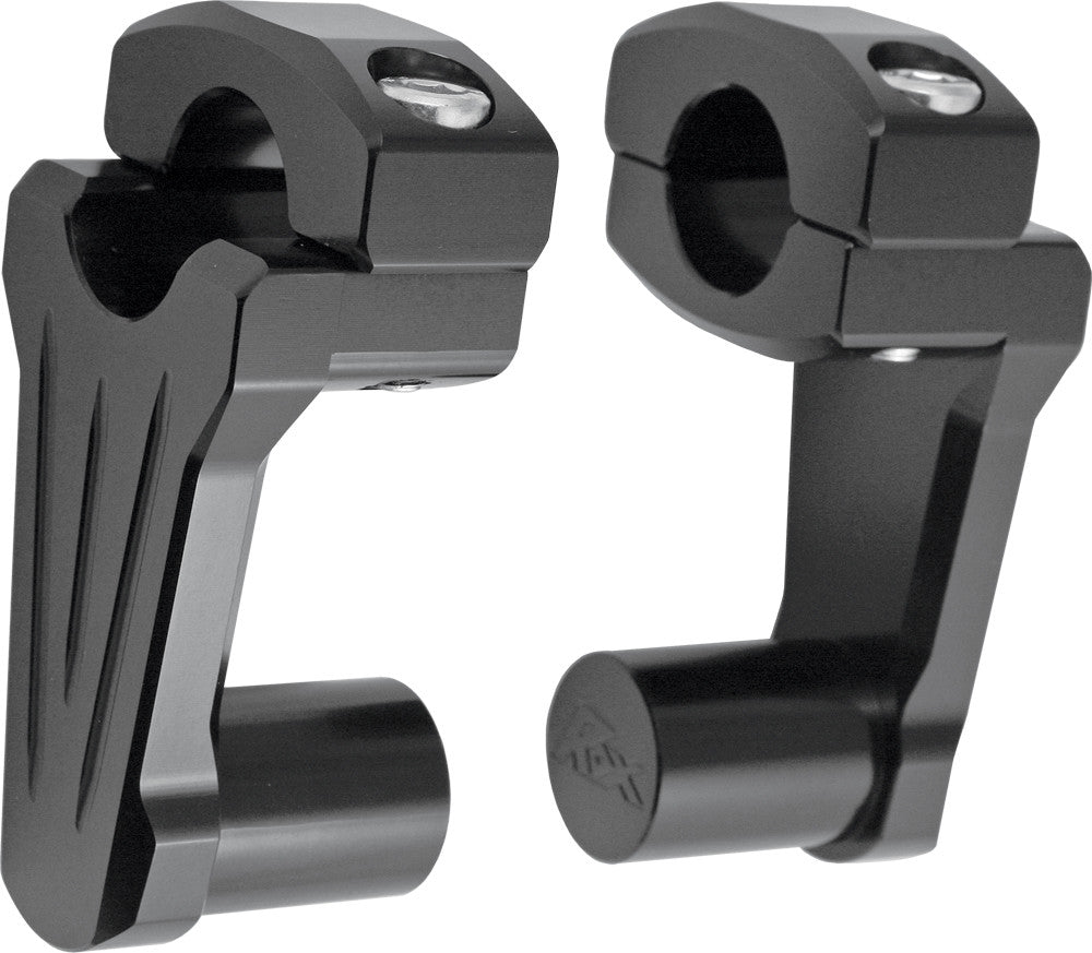 ROX Pivoting Handlebar Riser Black 2" Rise 4R-P2CC01