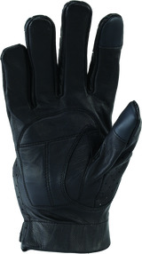 Kuryakyn By River Road Tucson Leather Perforated Gloves Black - Small