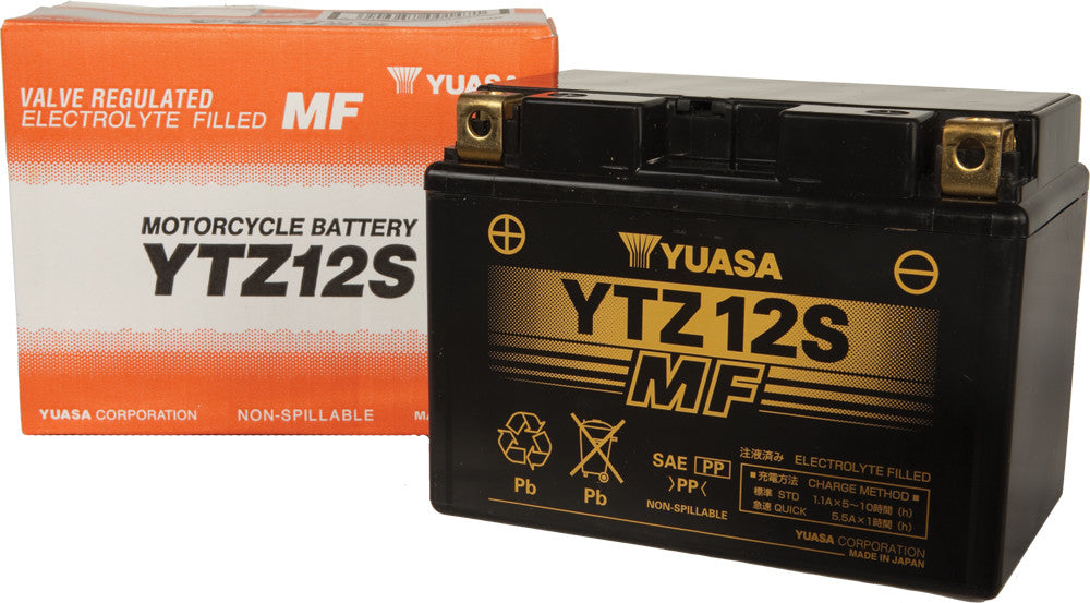 YUASA Battery Ytz12s Sealed Factory Activated YUAM7212A