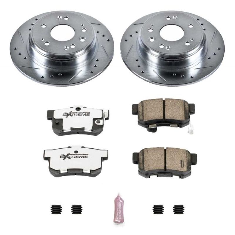 Power Stop 02-04 Honda CR-V Rear Z26 Street Warrior Brake Kit