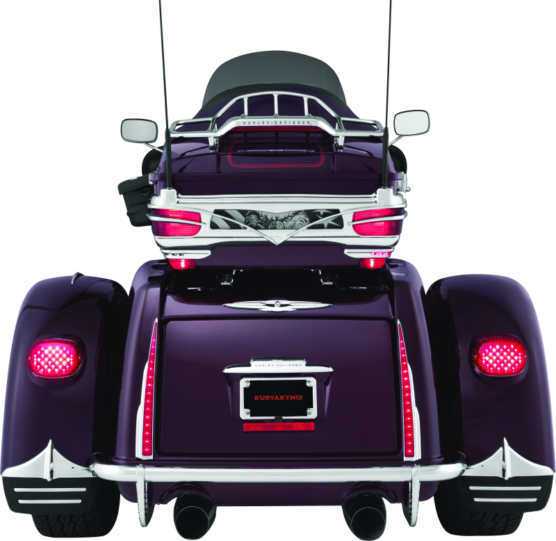 Kuryakyn Rear Mud Flaps For Trikes Chrome 7220