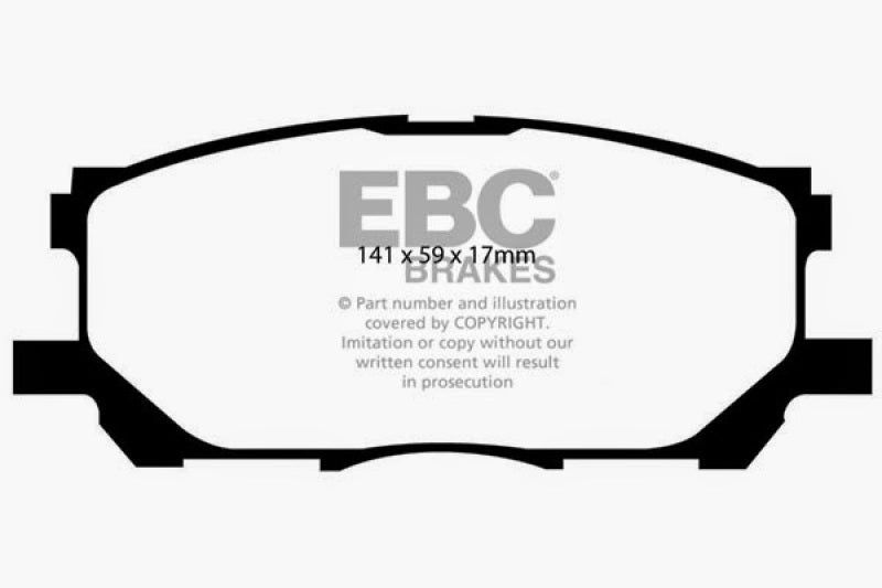 EBC 04-07 Lexus RX330 3.3 Greenstuff Front Brake Pads DP61681