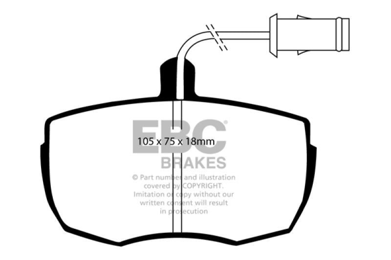 EBC 87-89 Land Rover Range Rover 3.5 Greenstuff Front Brake Pads