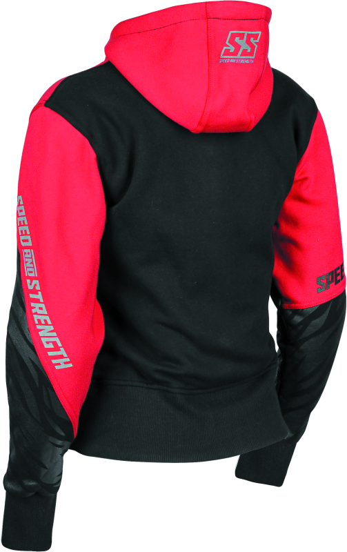 Speed and Strength Cat Outa Hell Hoody Red/Black Womens - XS 884448