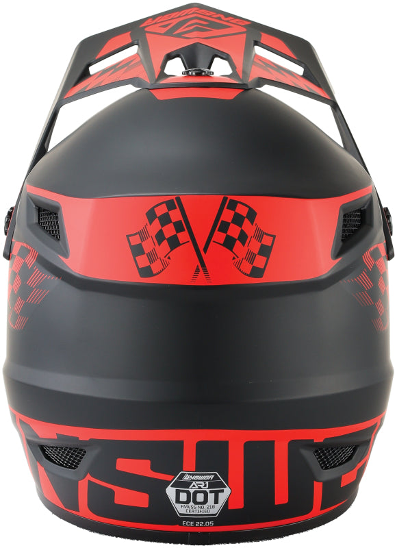 Answer AR1 Sweep Helmet Black/Red - XS 442902