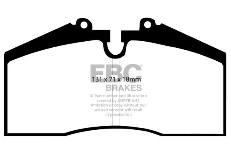 EBC 96-98 Porsche 911 (993) 3.6 Carrera 4S Yellowstuff Rear Brake Pads DP4767R