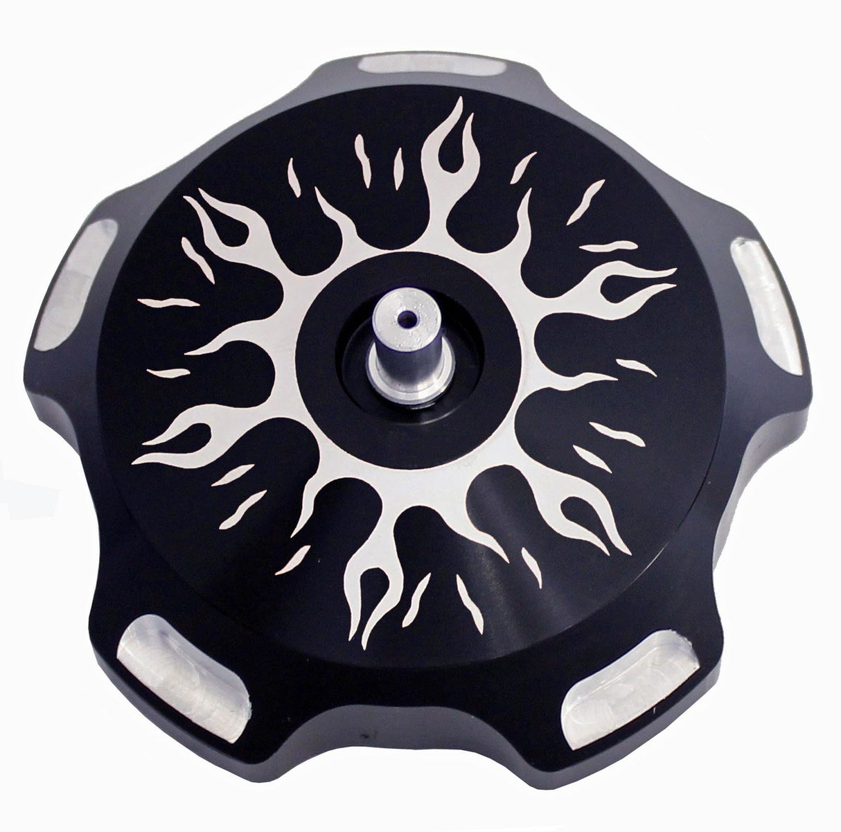 MODQUADBillet Gas Cap (Black Flames)GC1-FRBLK