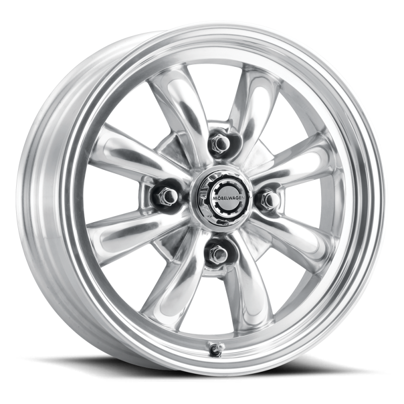 Mobelwagen MW-731P Blitz 15x5.5in / 4x130 BP / 20mm Offset / 88.6mm Bore - Polished Wheel MW-731P-55530+20