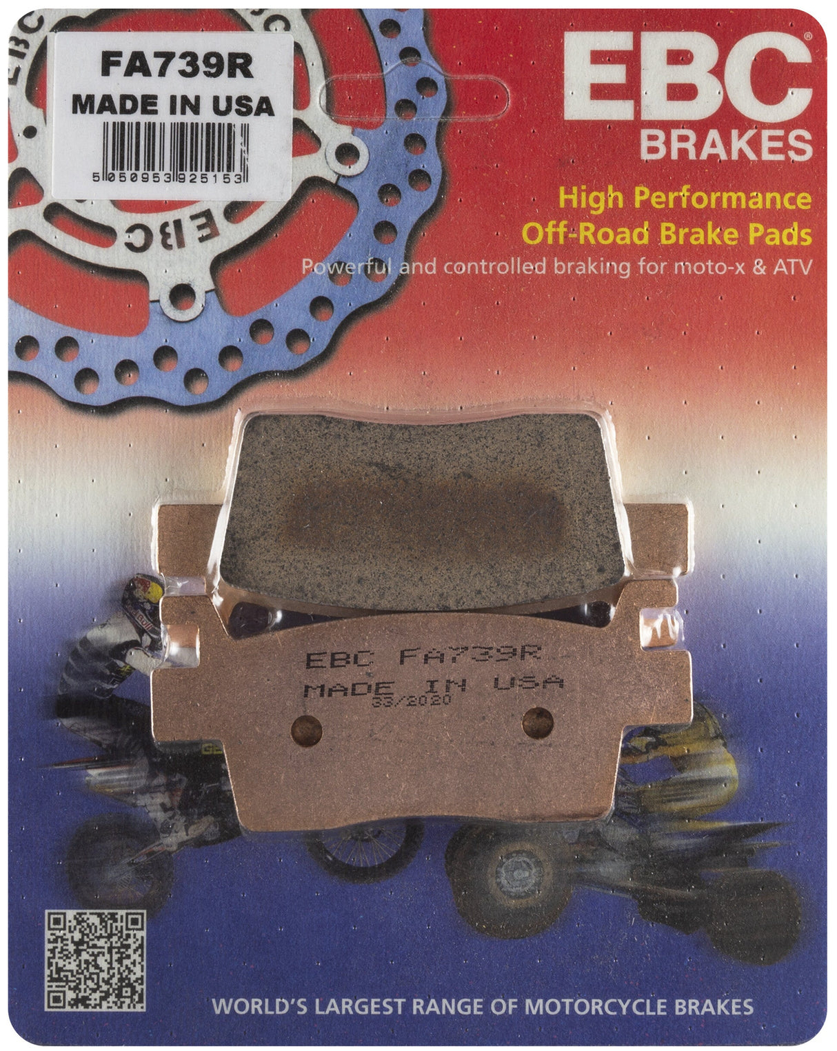 EBC Brake Pads Fa739r Sintered R Series FA739R