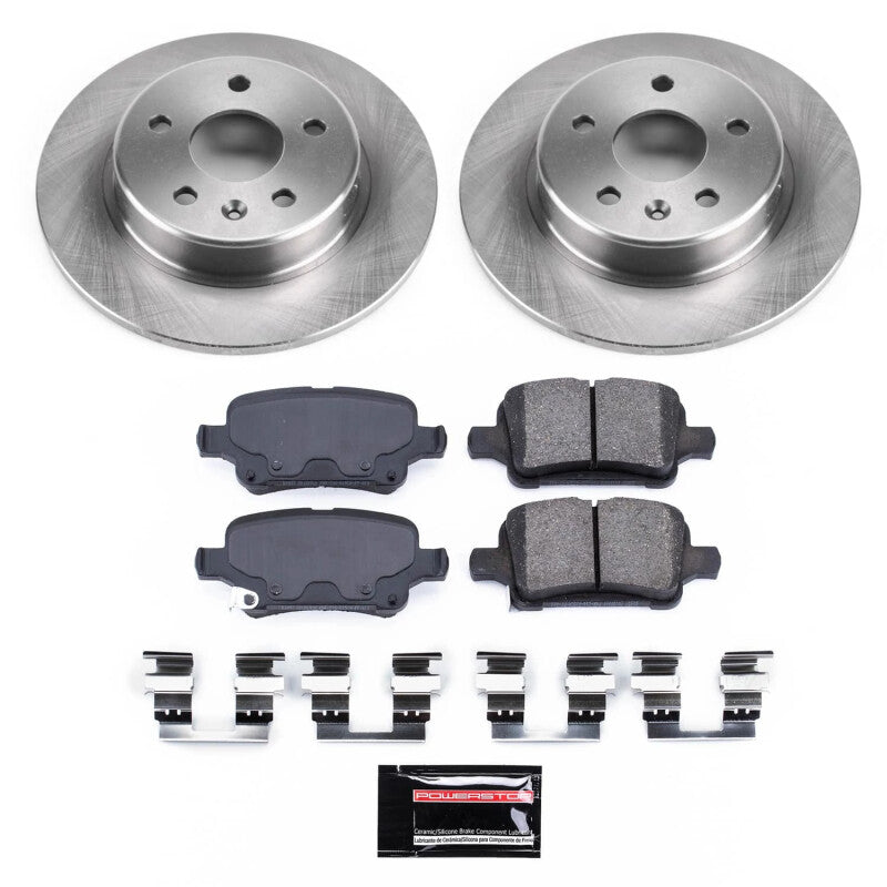 Power Stop 16-19 Chevrolet Volt Rear Semi-Coated Rotor Kit