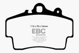 EBC 97-99 Porsche Boxster (Cast Iron Rotors only) 2.5 Redstuff Front Brake Pads DP31207C