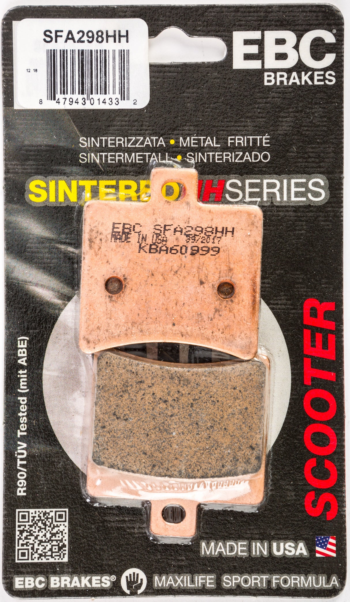 EBC Brake Pads Sfa298hh Double-H Sintered SFA298HH