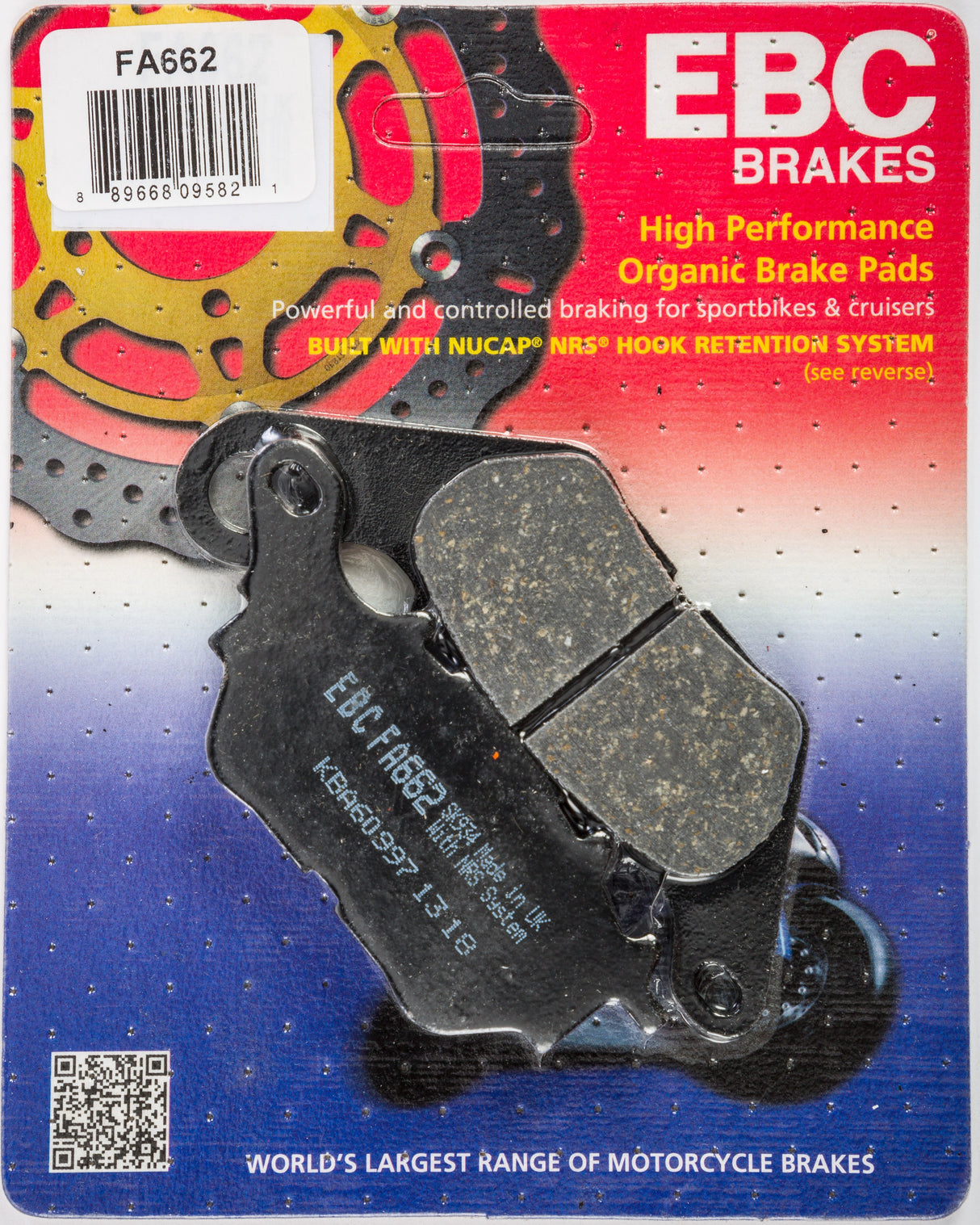 EBC Brake Pads Fa662 Organic FA662