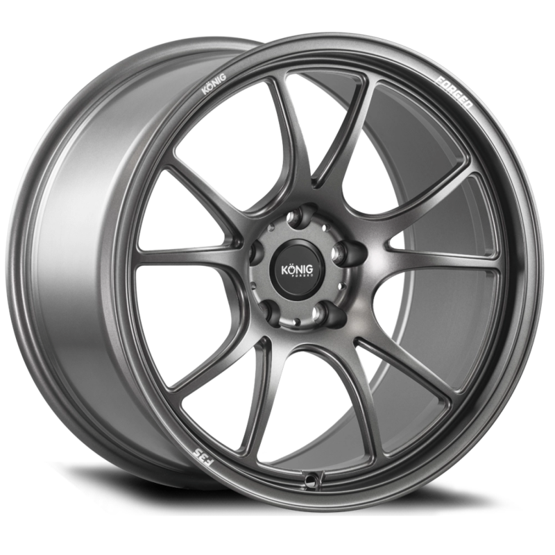 Konig Forged F3S 17X9 5X114.3 ET40 Satin Charcoal Knurled Bead F3S9751440G