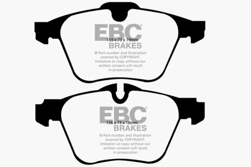 EBC 13-15 Jaguar XF 3.0L Supercharged Bluestuff Front Brake Pads