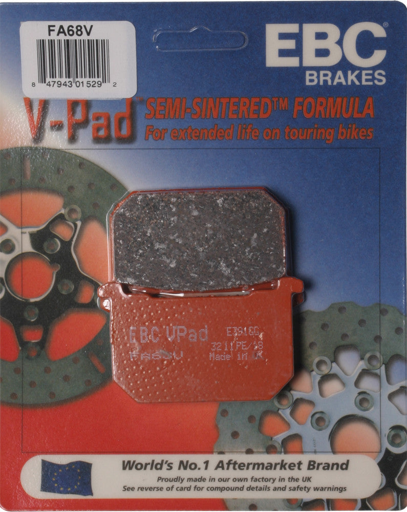 EBC Brake Pads Fa68v Semi-Sintered V Series FA68V