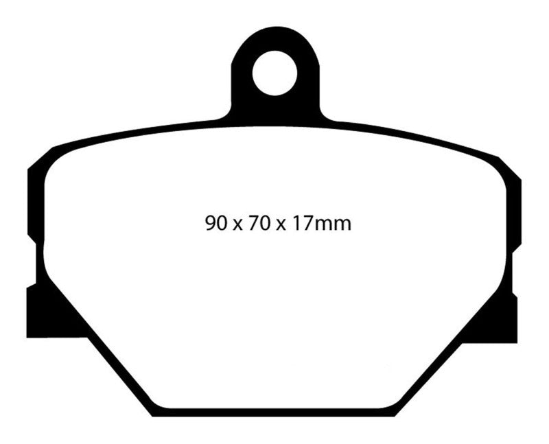 EBC 08+ Smart Fortwo 1.0 Greenstuff Front Brake Pads DP21287