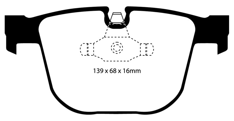 EBC 08-10 BMW M3 4.0 (E90) Bluestuff Rear Brake Pads DP51451NDX