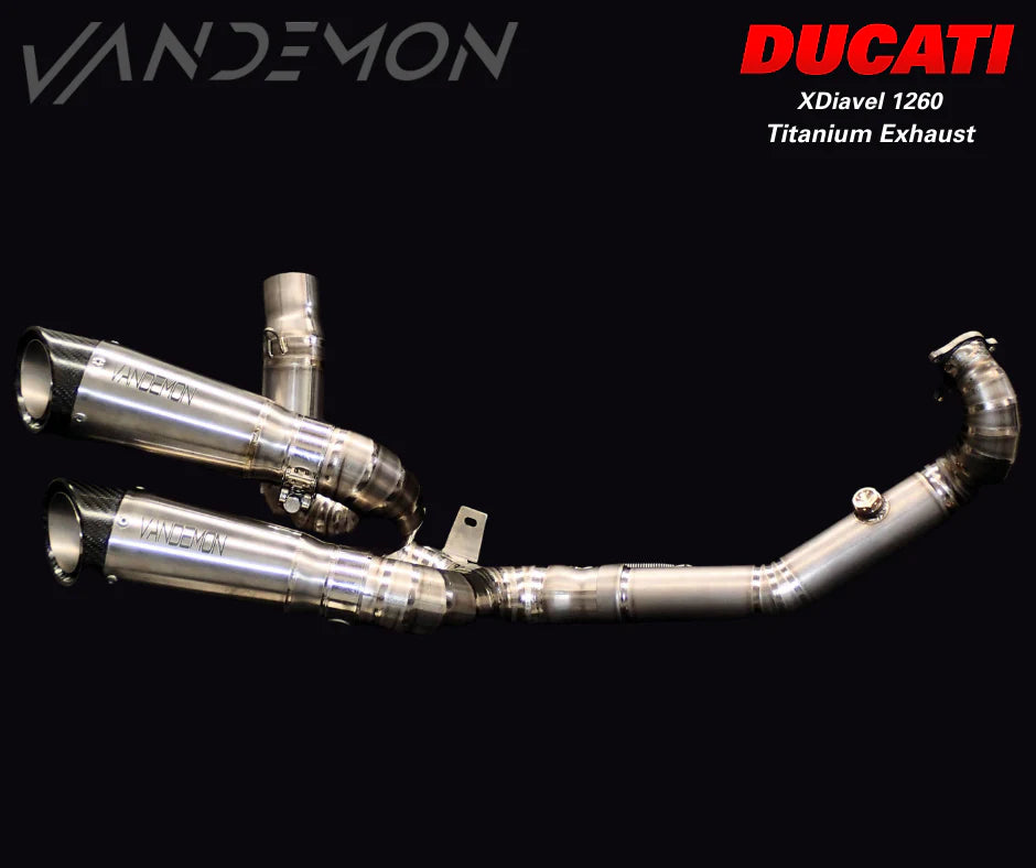 Vandemon Ducati XDiavel & Diavel S 1260 Vandemon Titanium Exhaust System 2016-22 SKU: DUCDVLTITANEXHA