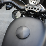 JOKER MACHINE Gas Cap - Knurled - Black 10-444B