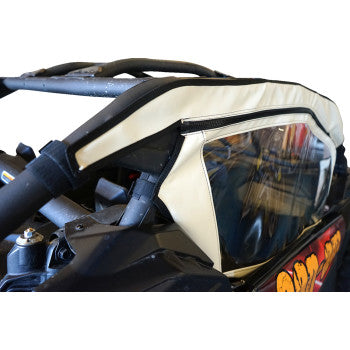 SEIZMIK Soft Full Doors - Rear Window - Black - Can-Am Maverick  X3  2017-2021 51-20993