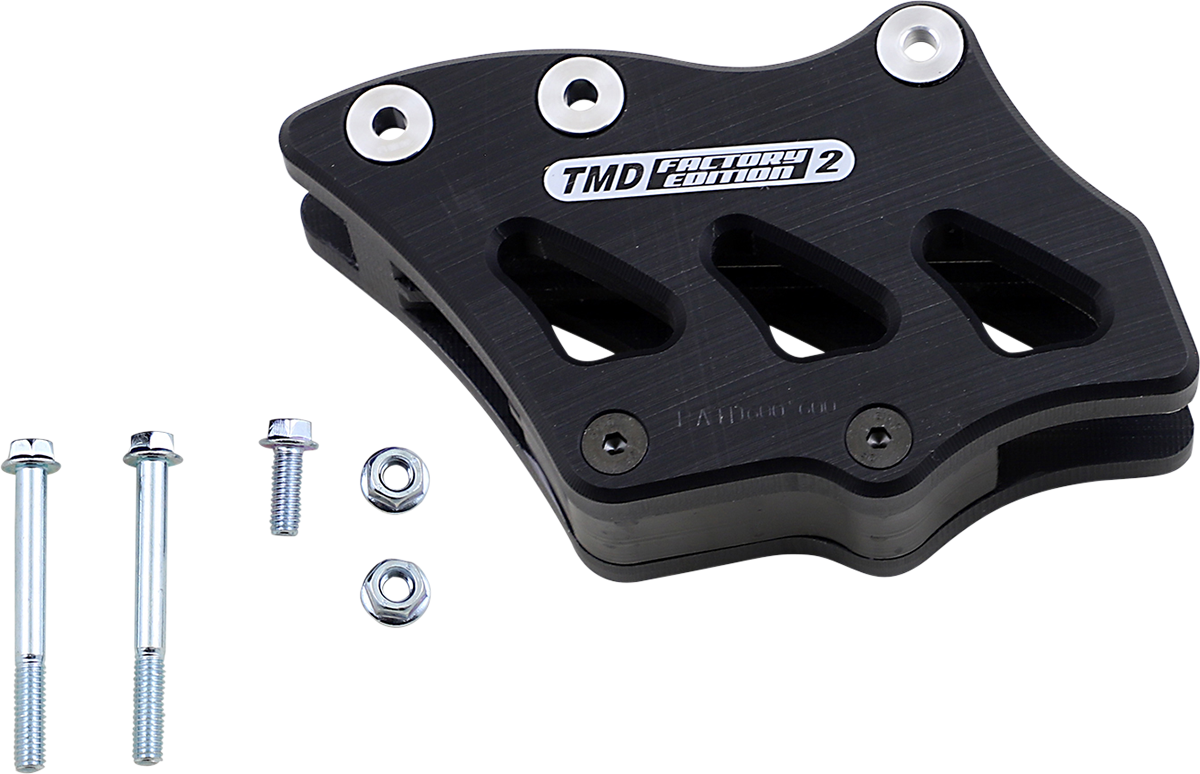 T.M. DESIGNWORKS Chain Guide - Suzuki/Kawasaki - Black RCG-SY2-BK