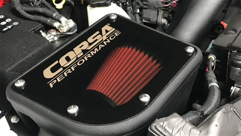 Corsa 18-19 Jeep Wrangler JL 3.6L V6 Closed Box Air Intake w/ DryTech 3D Dry Filter