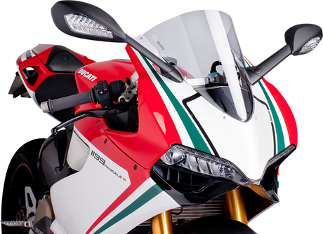 PUIG HI-TECH PARTS Race Windscreen - Clear - Panigale 5990W