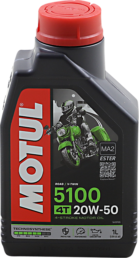 MOTUL 5100 4T Synthetic Blend Oil - 20W-50 - 1L 109944