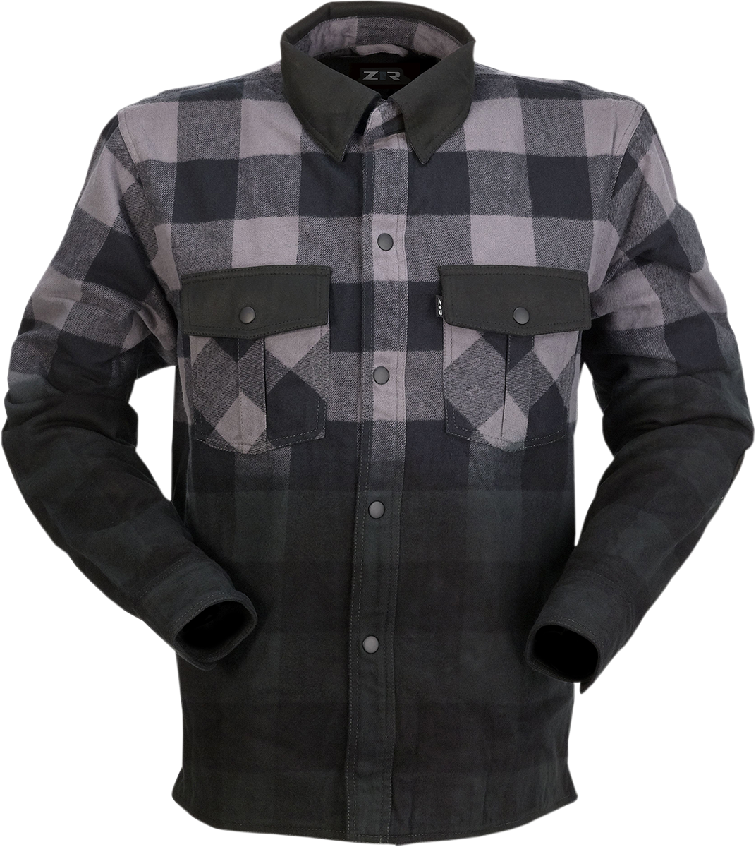 Z1R Duke Ombre Flannel - Gray/Black - Large 2840-0159