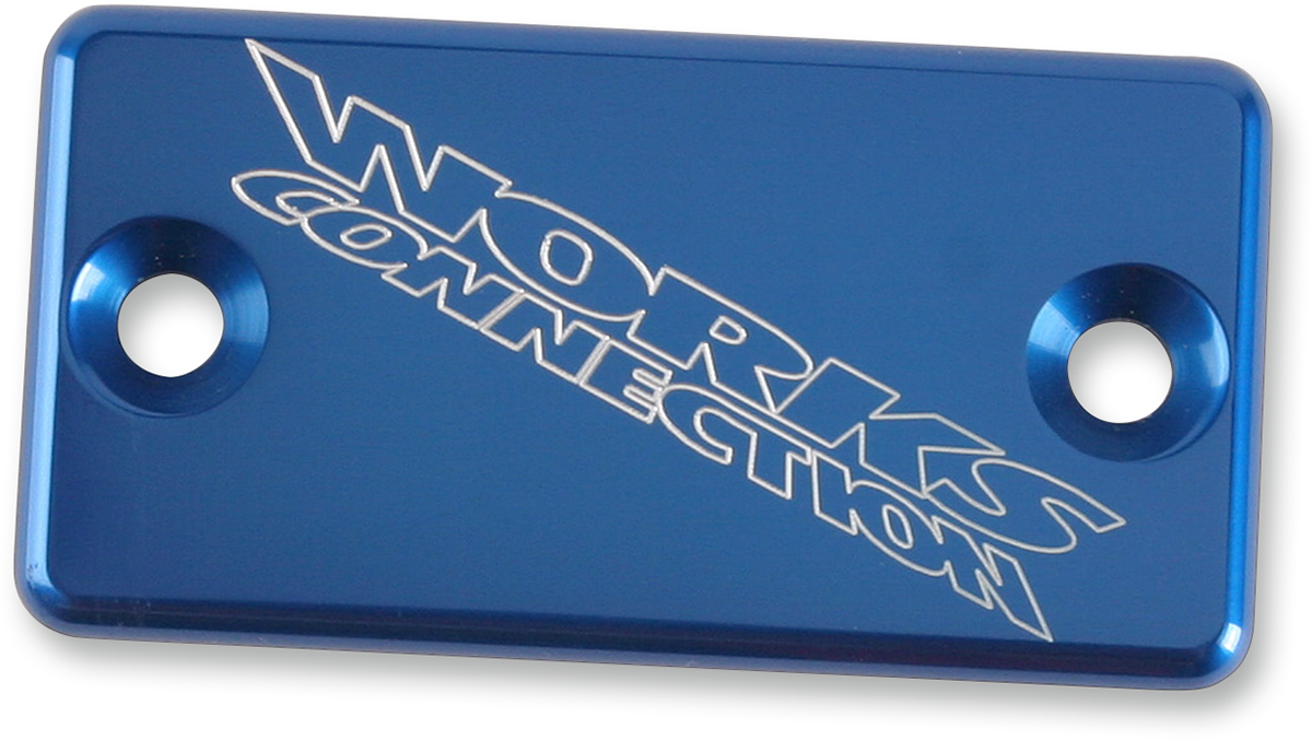 WORKS CONNECTION Brake Cover - Billet - Blue 21-020