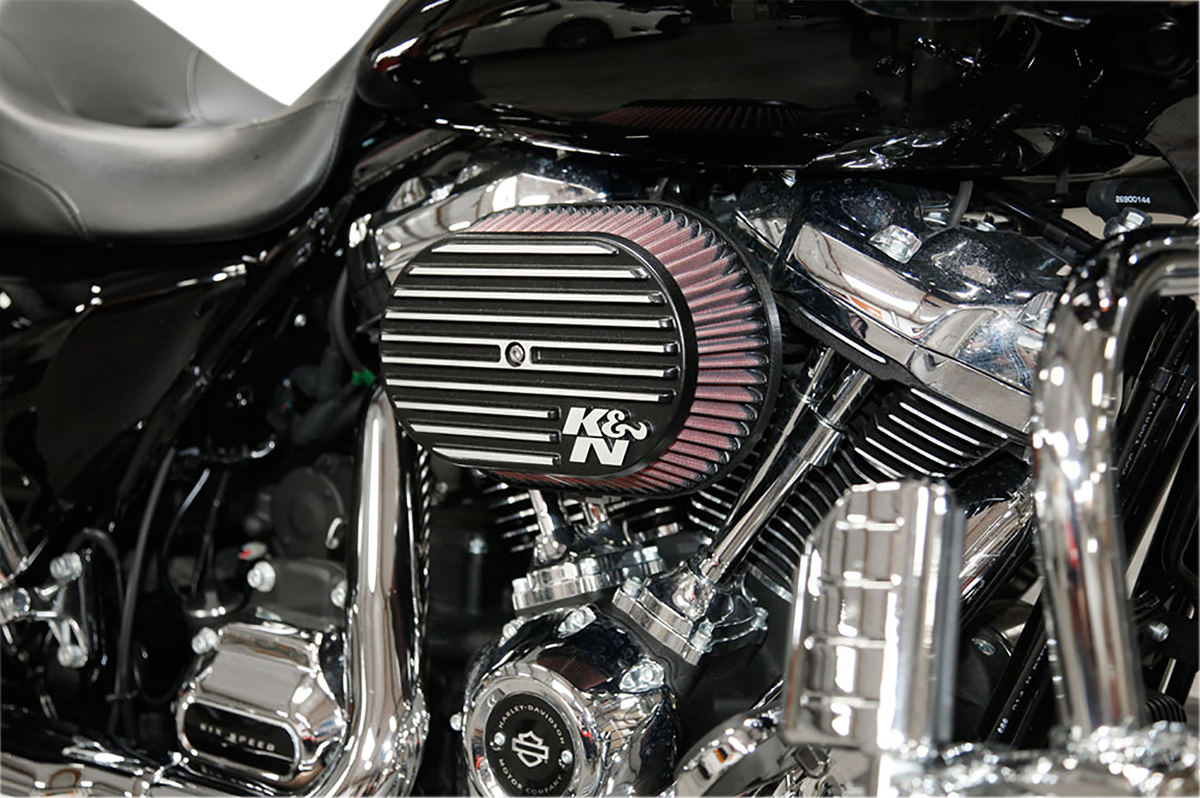 K & N Side Draft Intake Kit - Black - Softail/Dyna RK-3953