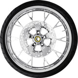 COASTAL MOTO Marlin Front Wheel - Chrome (21") | Rotor (12.6) | Dunlop AE Tire (130/60B21) PKG-MAR213CH-24ABST