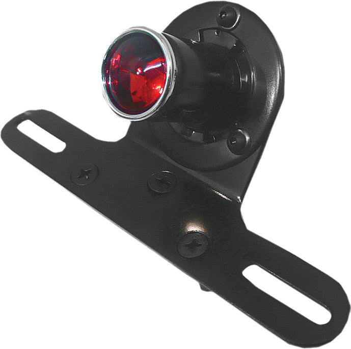 HARDDRIVE Retro Style Taillight Blk 1.2" O.D. Red Lens 20-5513K