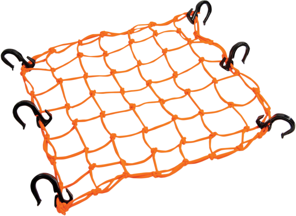 POWERTYE MFG. Adjustable Cargo Net - Orange 50159