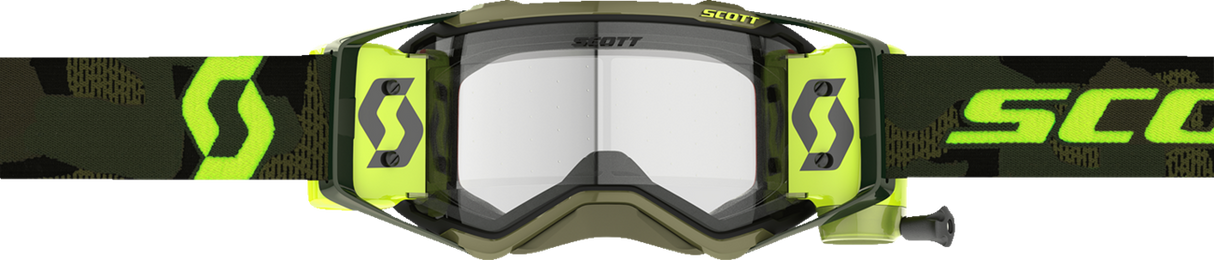 SCOTT Prospect Super WFS Goggle - Khaki Green/Neon Yellow - Clear 278595-7701113