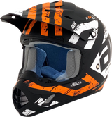 AFX FX-17 Helmet - Attack - Matte Black/Orange - Large 0110-7157