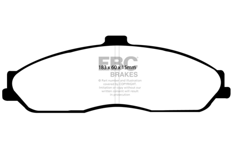 EBC 03-04 Cadillac XLR 4.6 Redstuff Front Brake Pads DP31162C