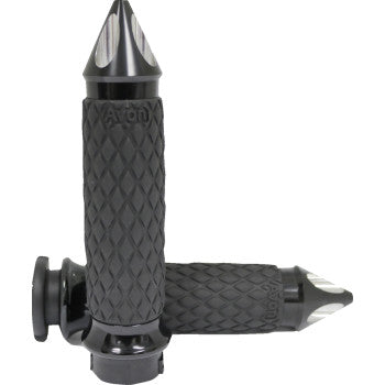 Puños AVON GRIPS - Contorno de diamante - Spike - Negro DIA-65-AN-SPIKE 