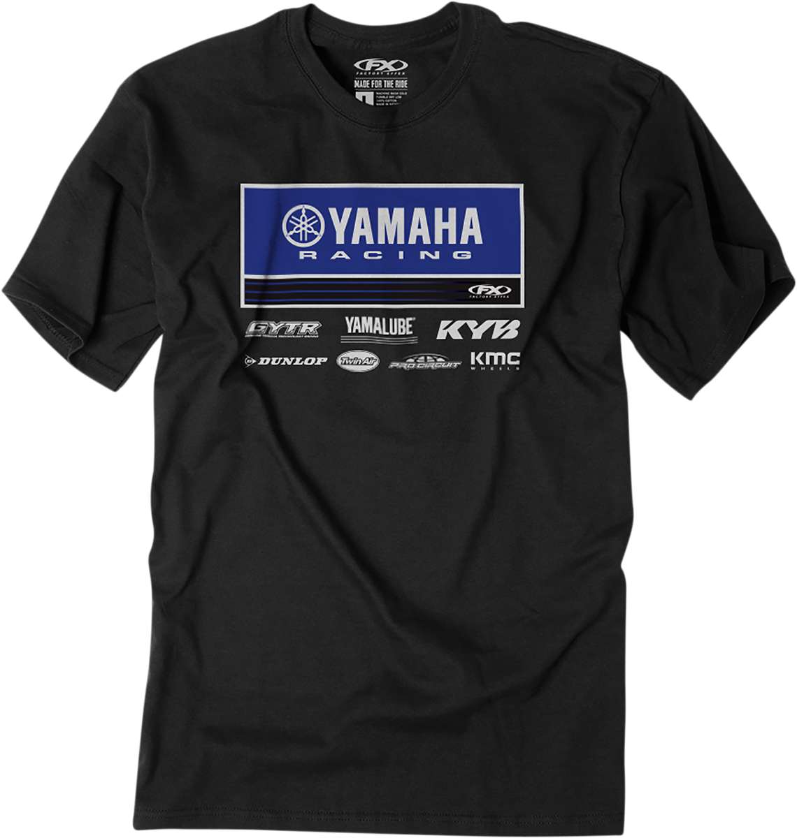 FACTORY EFFEX Yamaha 21 Racewear T-Shirt - Black - Medium 24-87222