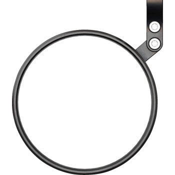 HIGHSIDER Mirror - Circula-S - Side View - Round - Black 301-297