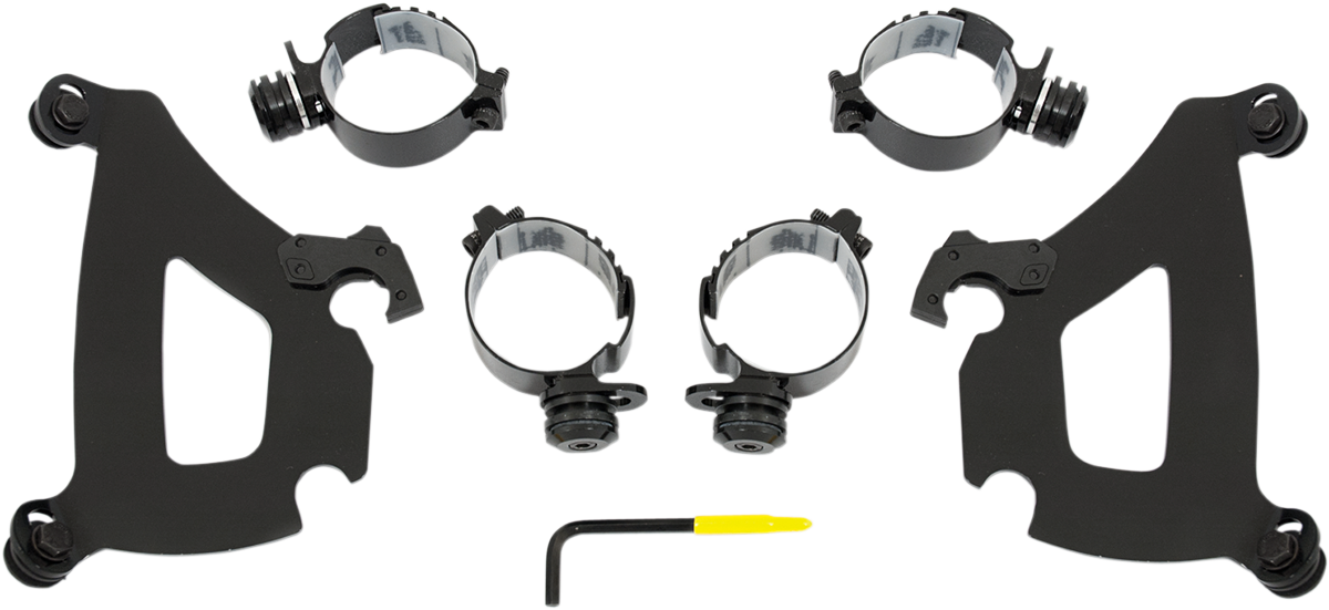 MEMPHIS SHADES Bullet Mounting Kit - Warrior - Black MEB1991