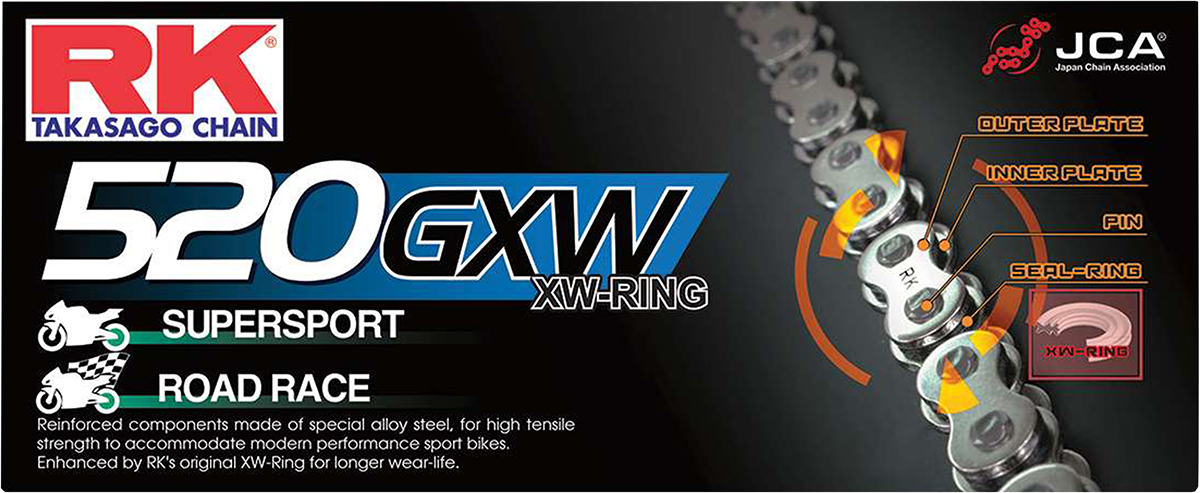 RK BG 520 GXW - Chain - 120 Links BG520GXW-120