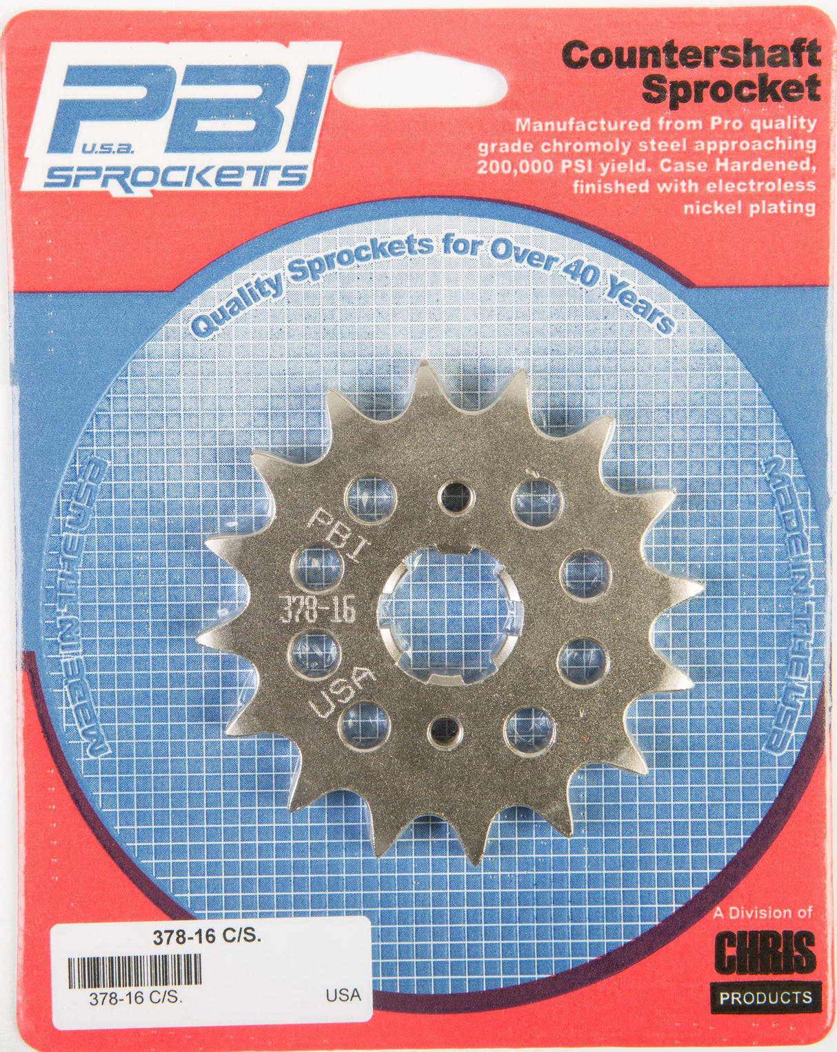 PBIFront Cs Sprocket Steel 16t-530 Hon378-16