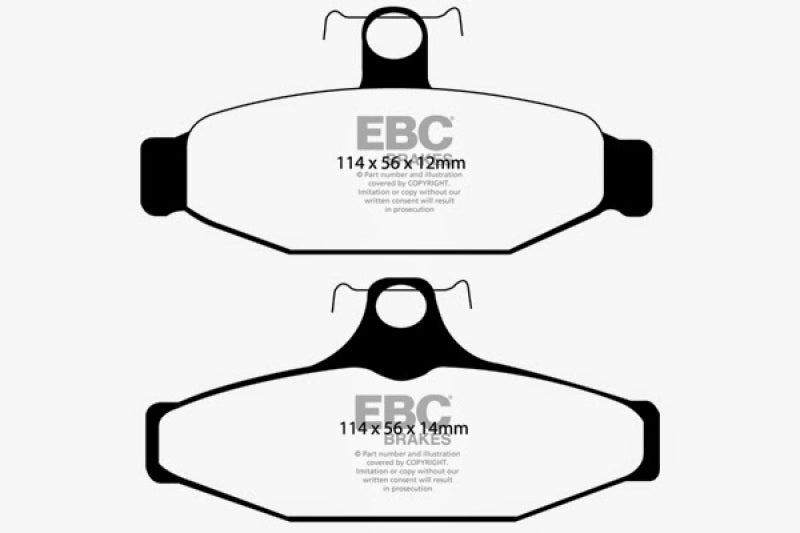 EBC 90-00 Aston Martin Vantage 5.3 (Twin Supercharged)(AP) Yellowstuff Rear Brake Pads DP41167R