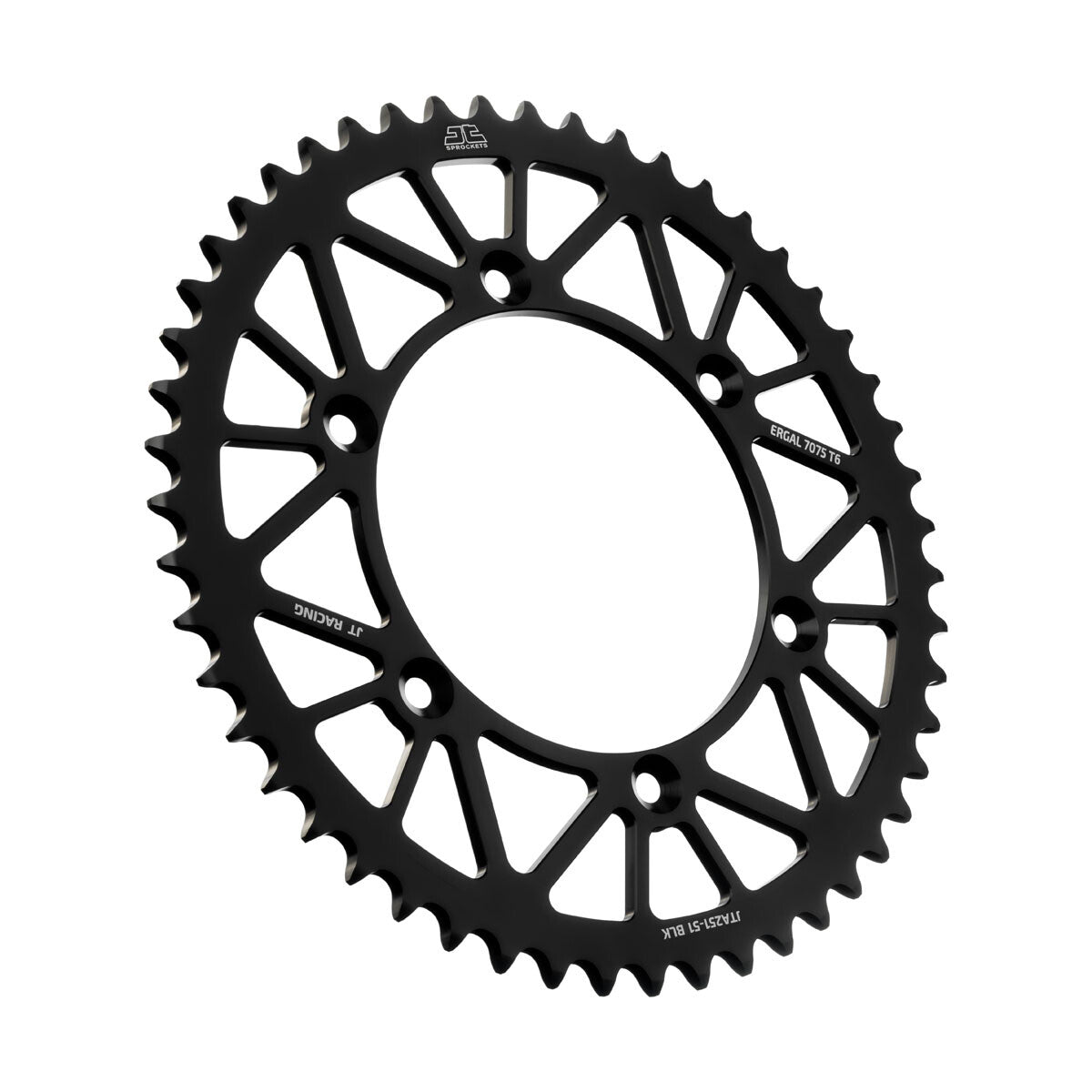 JTRear Racelite Sprocket Alum 51t-520 Blk Hon/YamJTA251.51BLK