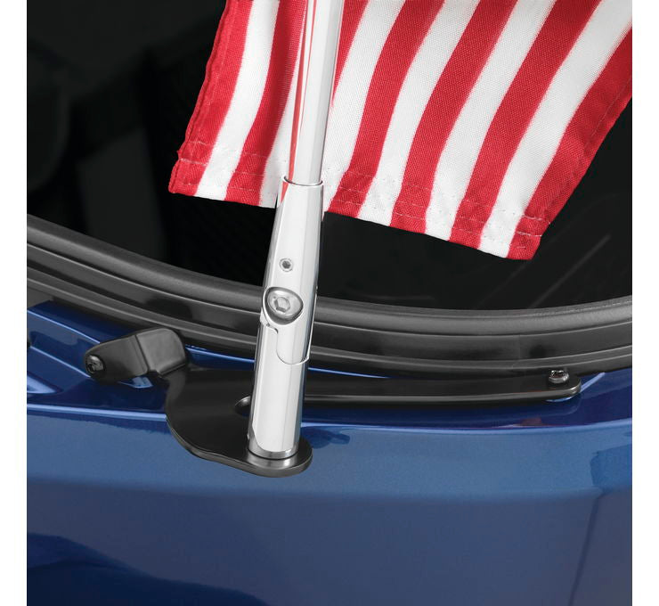 Show Chrome Accessories Folding Flag Pole for Spyder RT and F3 LTD Chrome, Left